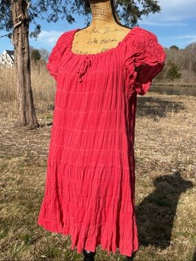 Max Studio | Dresses | Max Studio Ladies Cranberry Gold Leaf Pattern  Sleeveless A Line Dress S | Poshmark